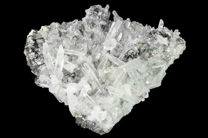 Quartz, Sphalerite & Pyrite Crystal Association - Peru #141851